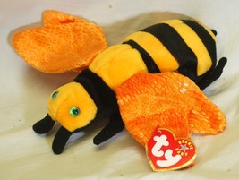 Ty Beanie Baby Buzzie Bee Beanbag Plush Toy Swing &amp; Tush Tags Q - $9.89