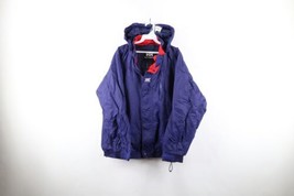 Vintage 90s Helly Hansen Mens Medium Spell Out Waterproof Packable Jacket Purple - £46.68 GBP