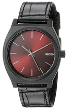 NWT Nixon Men&#39;s A0451886 Time Teller Black Gator Watch - £78.91 GBP