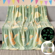 Glow in The Dark Easter Blanket Gifts for Girls Boys Soft Easter Egg Rab... - $50.52