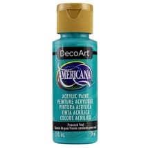 DecoArt, Peacock Teal, Americana Acrylic Paint, 2 oz. - $4.51