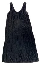 Cp Shades Crushed Velvet Rayon Slip Maxi Tank Dress Witchy Goth Sleeveless Sz M - $83.16