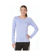 Everlast Women&#39;s Seamless Athletic Shirt Long Sleeve Faraway Blue Size L... - £12.79 GBP