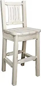Montana Woodworks Homestead Collection Counter Height Barstool with Back... - $594.99