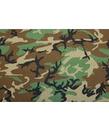 WOODLANDS MILITARY 1000D HUNTING CAMO COATED CORDURA FABRIC BY 18" LONG ... - $6.92