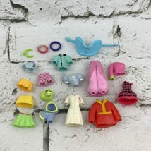 Polly Pocket Rubber Clothing Lot Plus Pet Clothes Accessories - $14.84