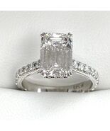 GIA 2.62 Karat G-VS1 Kunstdiamanten Grown Smaragd Diamant 3.40 TCW Ring ... - $6,658.99
