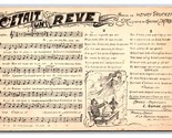 C&#39;Etait un Reve by Henry Drucker Sheet Music Lyrics UNP DB Postcard H26 - $9.85