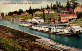 Vintage POSTCARD- Columbia River Steamer In Cascade Locks, Or c.1908 BK40 - £2.53 GBP