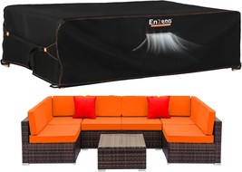 Enzeno Patio Furniture Set Cover, Outdoor Sectional Sofa Couch Set Covers - $55.95