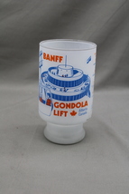 Vintage Tourist Glass - Banff Gondola Wrapping Graphic - Frosted Glass - $39.00