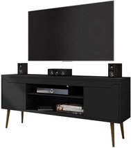 Manhattan Comfort Bradley Modern Living Room Television Stand With 2, Black. - £157.41 GBP