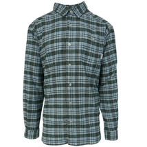 Columbia Men&#39;s Glacier Green Cornell Woods L/S Flannel - £14.99 GBP