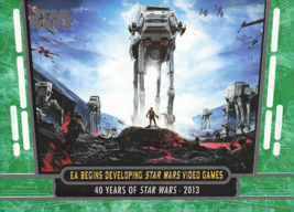 Star Wars 40th Anniversary Trading Card 2017 #97 EA Developing Games - $1.59
