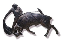 Vintage Mid Century Dart Plastic Wall Hanging Bull Fighter Toreador Mata... - $54.89