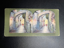Vintage Stereoscope-Via Dolorosa, Near View of the Arches,Jerusalem, Pal... - $65.32 MXN