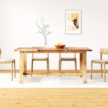  Dining Table Multicolored Reclaimed Wood Large Industrial - $456.11 CAD