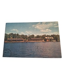 Postcard Rock Harbor Lodge Isle Royale National Park Michigan Chrome Posted - £5.43 GBP