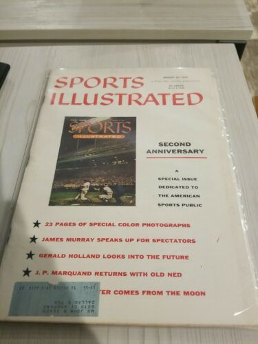 Vintage SPORTS ILLUSTRATED Magazine - August 20 1956 Anniversary - $8.90