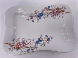1446 Marx &amp; Gutherz Carlsbad, Austria Plate Underplate 9&quot; Pink Blue Floral - £10.86 GBP