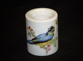 Old Vintage Biedermann Blue Parrot Bird Candle Holder by Funny Design W. Germany - £6.25 GBP