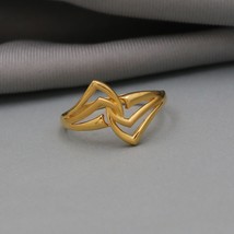 Solid 22k Gold Ring Handmade Jewelry for Gift, SBJ1337 - £262.82 GBP