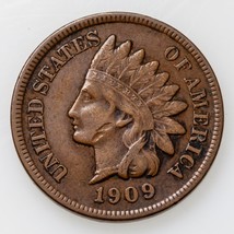 1909-S 1C Indian Cent in Extra Fine XF Condition, All Brown Color, Bold ... - $594.00