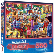 MasterPieces Drive-Ins, Diners and Dives 550 Puzzles Collection  - $18.99