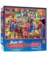 MasterPieces Drive-Ins, Diners and Dives 550 Puzzles Collection  - $25.97 CAD