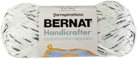 Bernat Handicrafter Cotton Yarn 340g - Ombres-Salt &amp; Pepper Print - £20.35 GBP