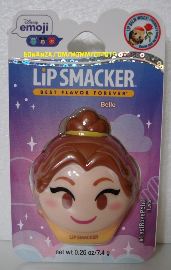 Belle Disney Emoji Flip Balm Lip Smacker Last Rose Petal 2 Sided Beauty Beast - £7.47 GBP