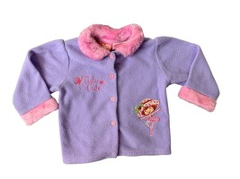 Vintage y2k 2004 Strawberry Shortcake Girls Fleece Jacket Infant Baby Si... - $169.29