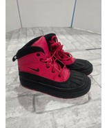 Nike Shoes Kids 2Y Woodside 2 High Top Sneakers 524873-601 Red Leather L... - $456.75 MXN