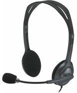 Logitech Wired H111 Stereo Headset With Noise-cancelling Microphone - Black - £11.69 GBP