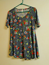 LulaRoe multi colored flowered top   Size XXS  Simply Comfortable - £13.34 GBP