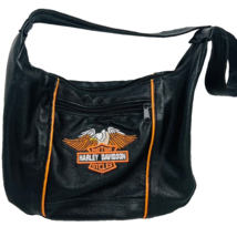 Harley Davidson Motor Cycles Glove Soft Leather Purse 3 Zip Pocket Black... - $79.99