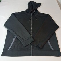 AND1 Men&#39;s Black Drawstring Hoodie Full Zip Jacket Size Large Measured C... - €15,24 EUR