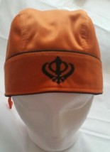 Sikh Punjabi turban patka pathka Khanda bandana Head Wrap Orange Colour Singh - £11.70 GBP