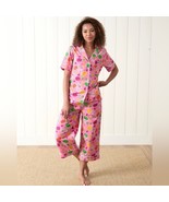 Printfresh Pretty in Pickleball Short Sleeve Cropped Pant Pajama Set Siz... - $1,000.34 MXN