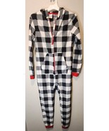 Cat &amp; Jack Fleece Pajama Boys Buffalo Plaid Red/Black/White Size 14 XL - $14.50