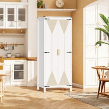 72&quot; Kitchen Pantry Storage Cabinet, Tall Pantry Cabinet With 4 Compartments, 2 D - $373.99