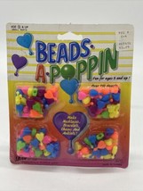 Vtg NOS Heart Beads A Poppin Necklace Bracelet Anklet Pieces JA-RU Toys ... - £16.29 GBP