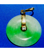 Earth mined Jadeite Jade Diamond Vintage Deco Vivid Green White Disc Pen... - $5,323.66 CAD Earth mined Jadeite Jade Diamond Vintage Deco Vivid Green White Disc Pen... - $5,323.66 CAD