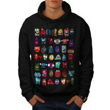 Wellcoda Crazy Silly Print Mens Hoodie, Friendly Casual Hooded Sweatshirt - £25.79 GBP+