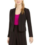MSRP $119 Bar Iii Striped Open-Front Jacket Size Large Black - $60.42 CAD