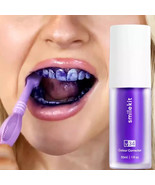 V34 SMILEKIT Purple Whitening Toothpaste Remove Stains Reduce Yellowing Care - $10.00