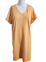 Lauren Ralph Lauren Nightgown Sleep Shirt Monogrammed Orange 100% Cotton... - $25.94