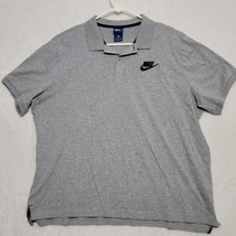 Vintage Nike Men&#39;s Polo Shirt Size XL Gray Short Sleeve Casual Golf - £18.28 GBP