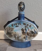 Vintage 1961 Jim Beam Whiskey Decanter Civil War Centennial Empty Grant ... - $33.85