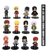 12 x Naruto Anime Action Figures Small Toy Home Decor Gift Set of 12 Characters